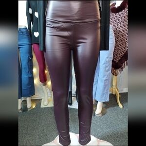 Haute Monde Deep Burgundy Skinny Pants, Stretch